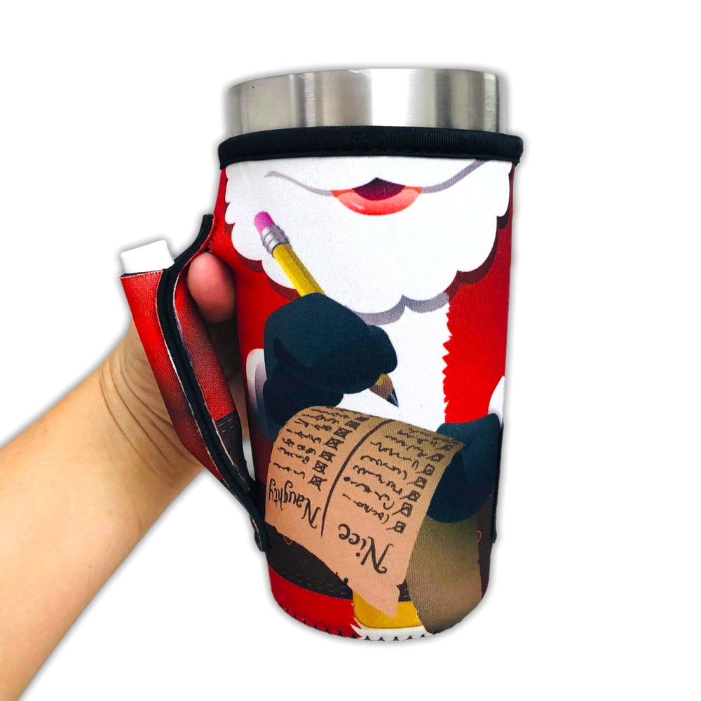 Santa's List 20oz Large Coffee / Tea / Tumbler Handler™ - Drink Handlers