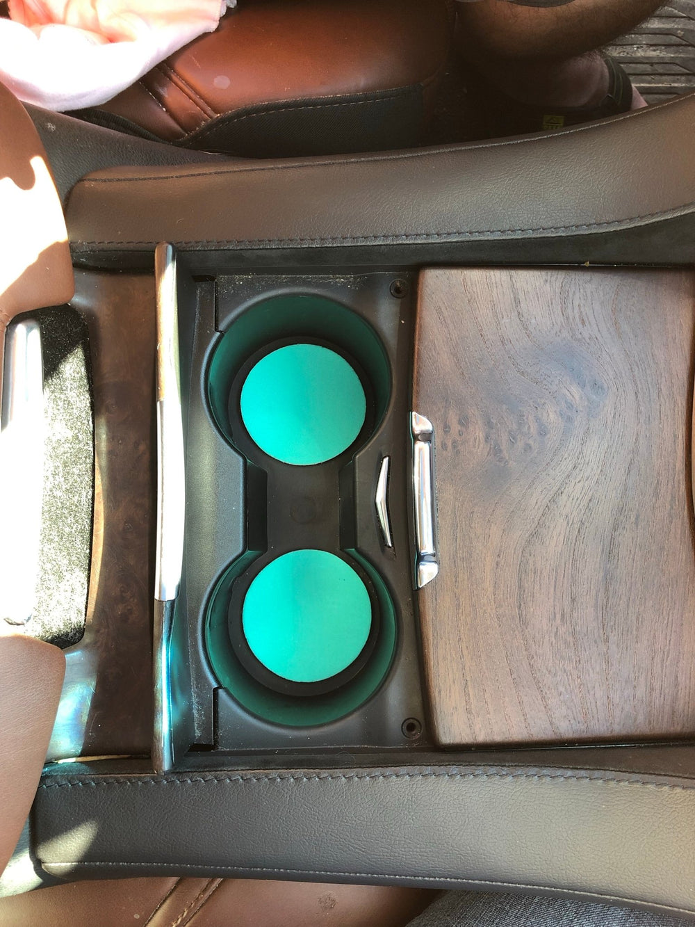 Sea Foam Green Neoprene Car Coasters - Drink Handlers