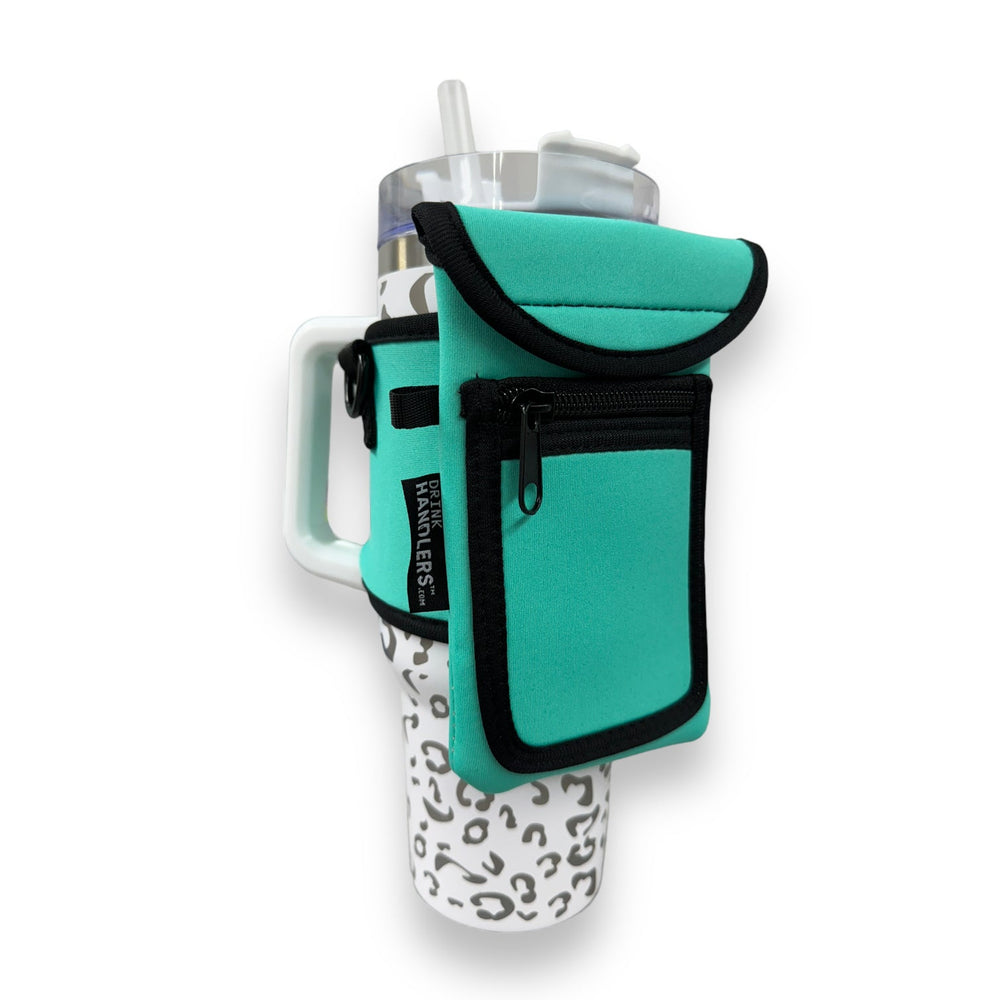 Sea Foam Green Wrap Around Drink Pocket *PREORDER* - Drink Handlers