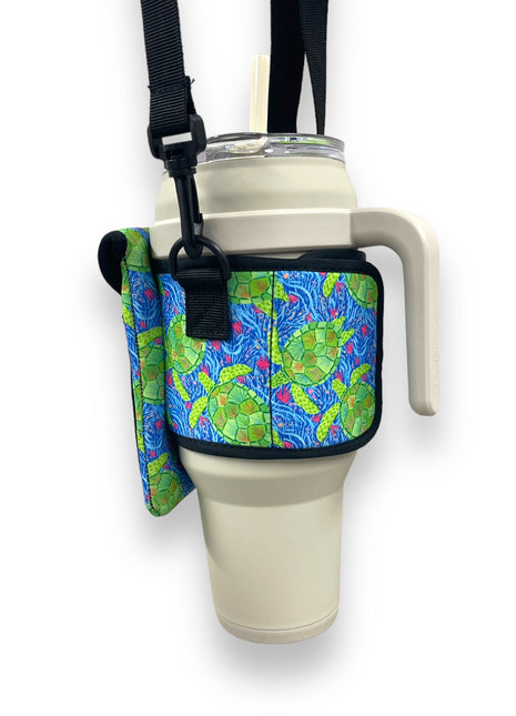 Sea Turtles Wrap Around Drink Pocket - Drink Handlers
