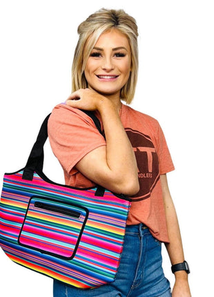 Serape Neoprene Tote - Drink Handlers
