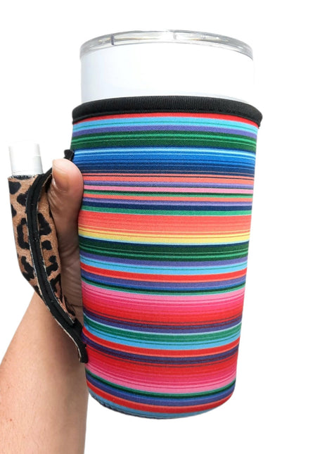 Serape w/ Leopard 20oz Large Coffee / Tea / Tumbler Handler™ - Drink Handlers