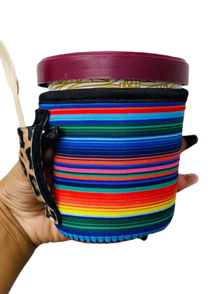 Serape w/ Leopard Pint Size Ice Cream Handler™ - Drink Handlers