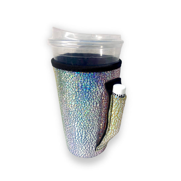 Silver Fox 16oz PINT Glass / Medium Fountain Drinks and Hot Coffee Handlers™ - Drink Handlers