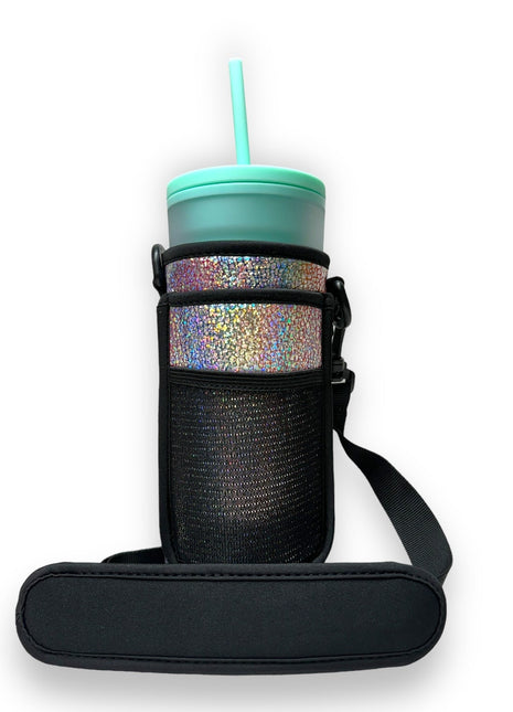 Silver Fox 30-40oz Tumbler Handler™ With Carrying Strap - Drink Handlers