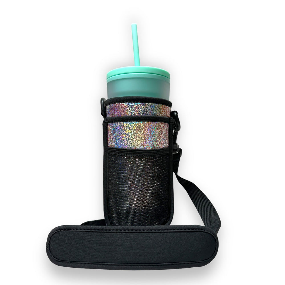 Silver Fox 30-40oz Tumbler Handler™ With Carrying Strap - Drink Handlers