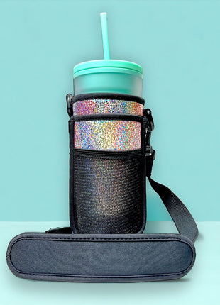Silver Fox 30-40oz Tumbler Handler™ With Carrying Strap - Drink Handlers