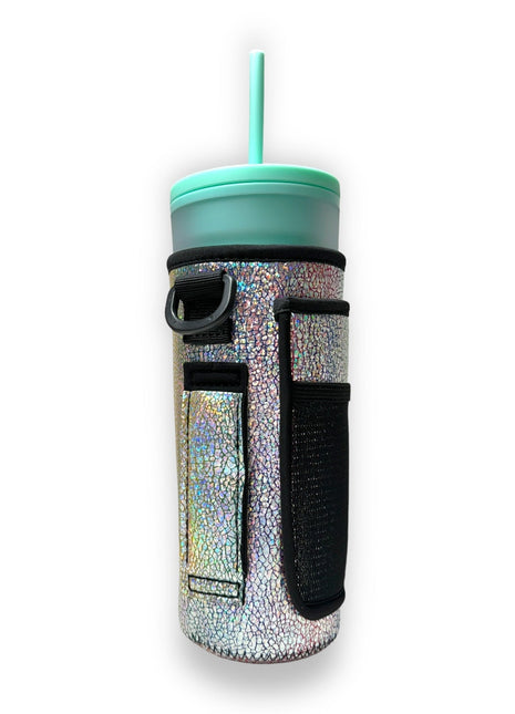 Silver Fox 30-40oz Tumbler Handler™ With Carrying Strap - Drink Handlers