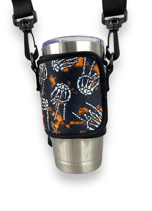 Skeleton Hands Wrap Around Drink Pocket - Drink Handlers