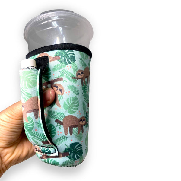 Sloths 16oz PINT Glass / Medium Fountain Drinks and Hot Coffee Handlers™ - Drink Handlers