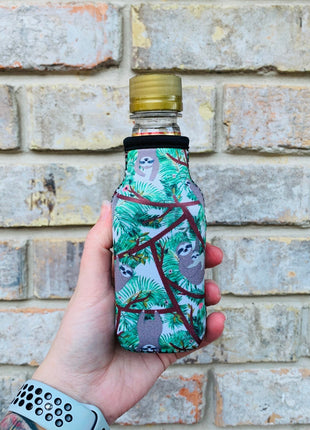 Sloths 8oz Mini Bottleneck Sleeve- Limited Edition* - Drink Handlers