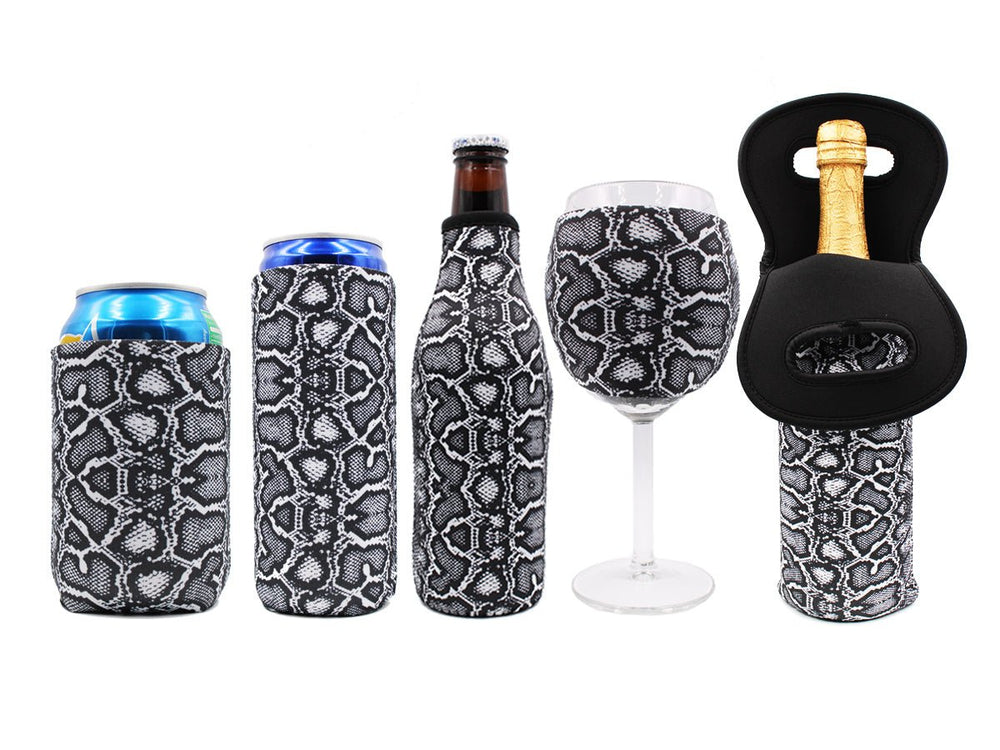 Snakeskin Wine Glass Sleeve - Drink Handlers