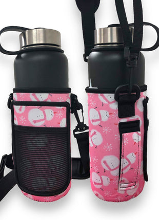 Snowman 30-40oz Tumbler Handler™ With Carrying Strap - Drink Handlers