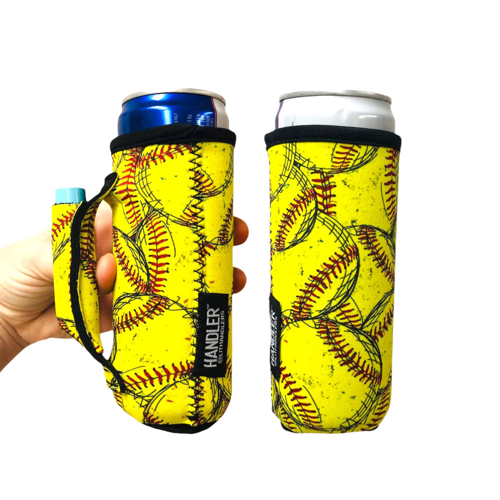 Softball 12oz Slim Can Handler™ - Drink Handlers
