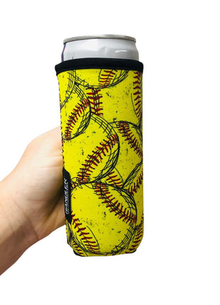 Softball 12oz Slim Can Handler™ - Drink Handlers