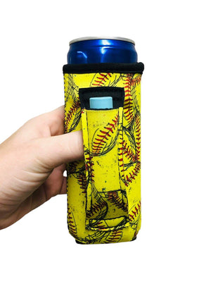 Softball 12oz Slim Can Handler™ - Drink Handlers