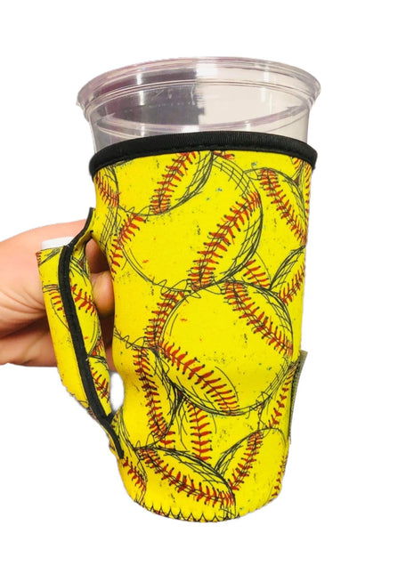 Softball 20oz Large Coffee / Tea / Tumbler Handler™ - Drink Handlers