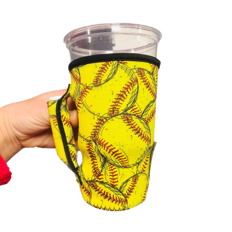 Softball 20oz Large Coffee / Tea / Tumbler Handler™ - Drink Handlers