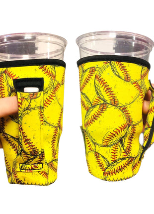 Softball 20oz Large Coffee / Tea / Tumbler Handler™ - Drink Handlers