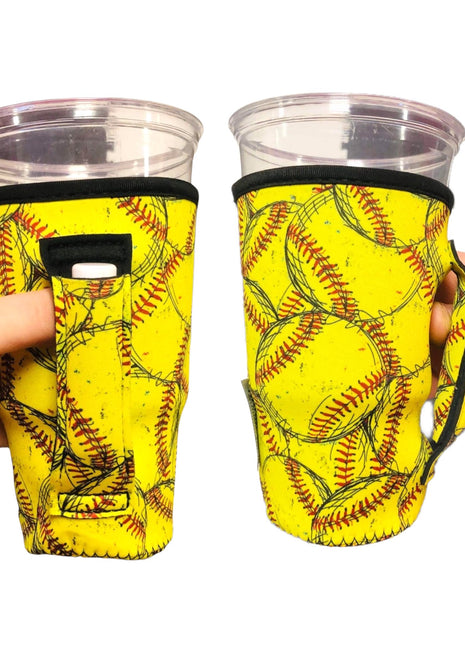 Softball 20oz Large Coffee / Tea / Tumbler Handler™ - Drink Handlers