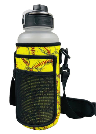 Softball 30-40oz Tumbler Handler™ With Carrying Strap - Drink Handlers