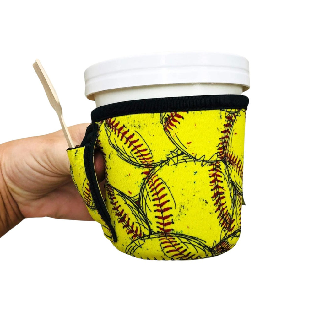 Softball Pint Size Ice Cream Handler™ - Drink Handlers