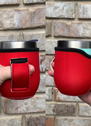 Solid Color 12oz Wine Tumbler Handler - Drink Handlers