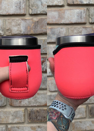 Solid Color 12oz Wine Tumbler Handler - Drink Handlers