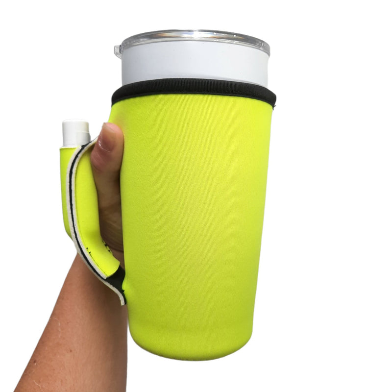 Solid Color 20oz Large Coffee / Tea / Tumbler Handlers™ - Drink Handlers