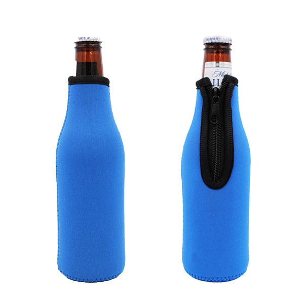 Solid Colors Bottle Neck Sleeves Zip Top 5 colors - Drink Handlers