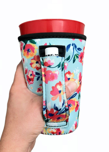 Spring Fling 16oz PINT Glass / Medium Fountain Drinks and Tumbler Handlers™ - Drink Handlers