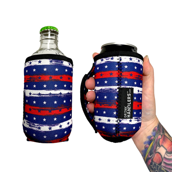 Stars & Stripes 12oz Stubby Can Handler™ - Drink Handlers
