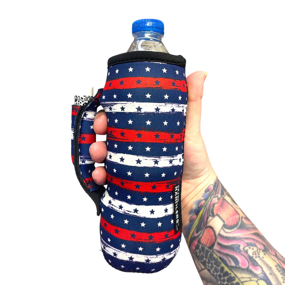 Stars & Stripes 16-24oz Soda & Water Bottle / Tallboy Can Handler™ - Drink Handlers