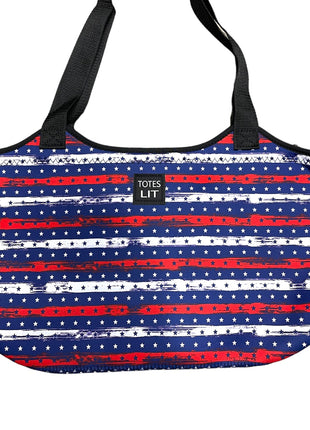 Stars & Stripes Neoprene Tote - Drink Handlers