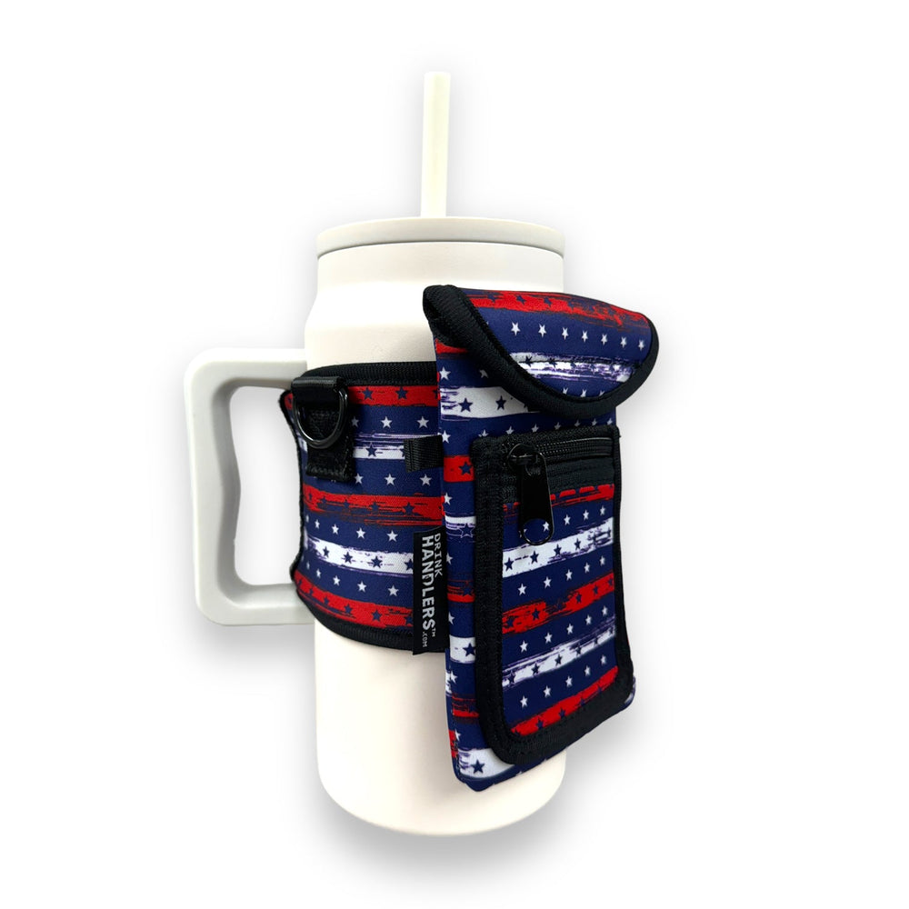 Stars & Stripes Wrap Around Drink Pocket - Drink Handlers