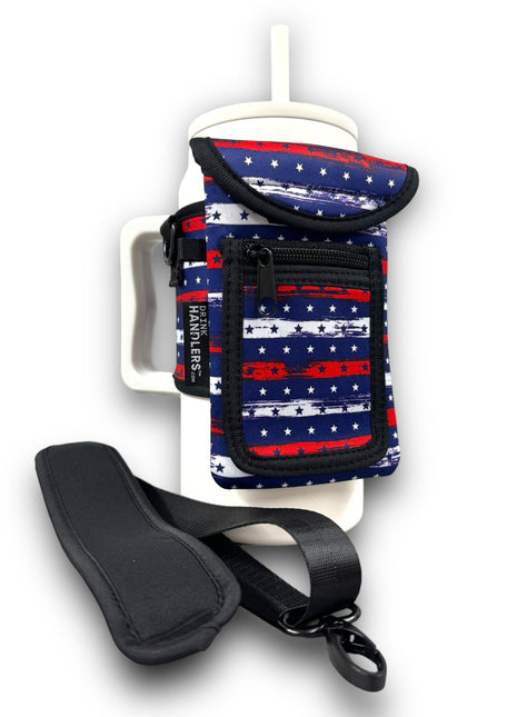 Stars & Stripes Wrap Around Drink Pocket - Drink Handlers