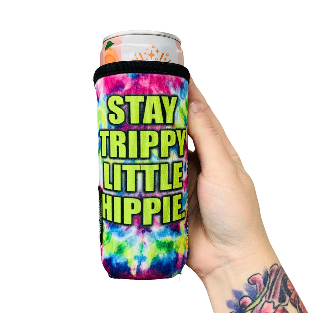 Stay Trippy Little Hippie 12oz Slim Can Handler™ - Drink Handlers