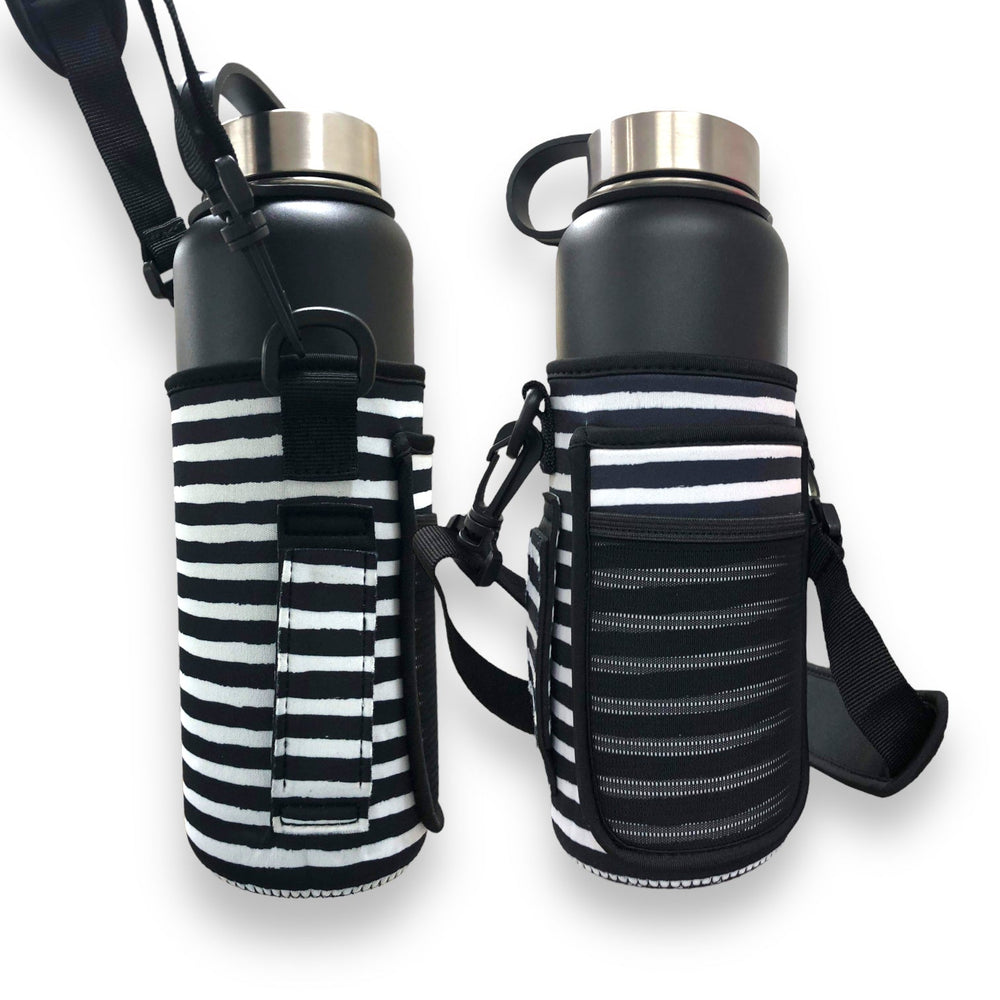Stripes 30-40oz Tumbler Handler™ With Carrying Strap - Drink Handlers