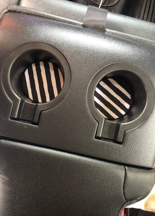Stripes Neoprene Car Coasters - Drink Handlers