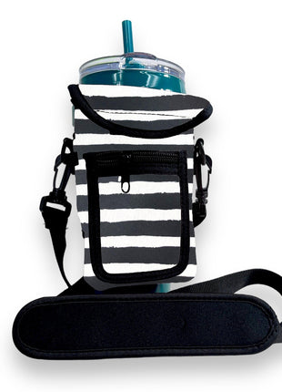 Stripes Wrap Around Drink Pocket - Drink Handlers