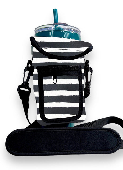 Stripes Wrap Around Drink Pocket - Drink Handlers