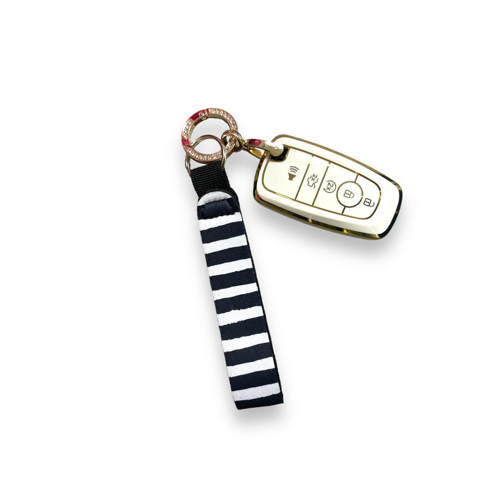Stripes Wristlet Keychain - Drink Handlers