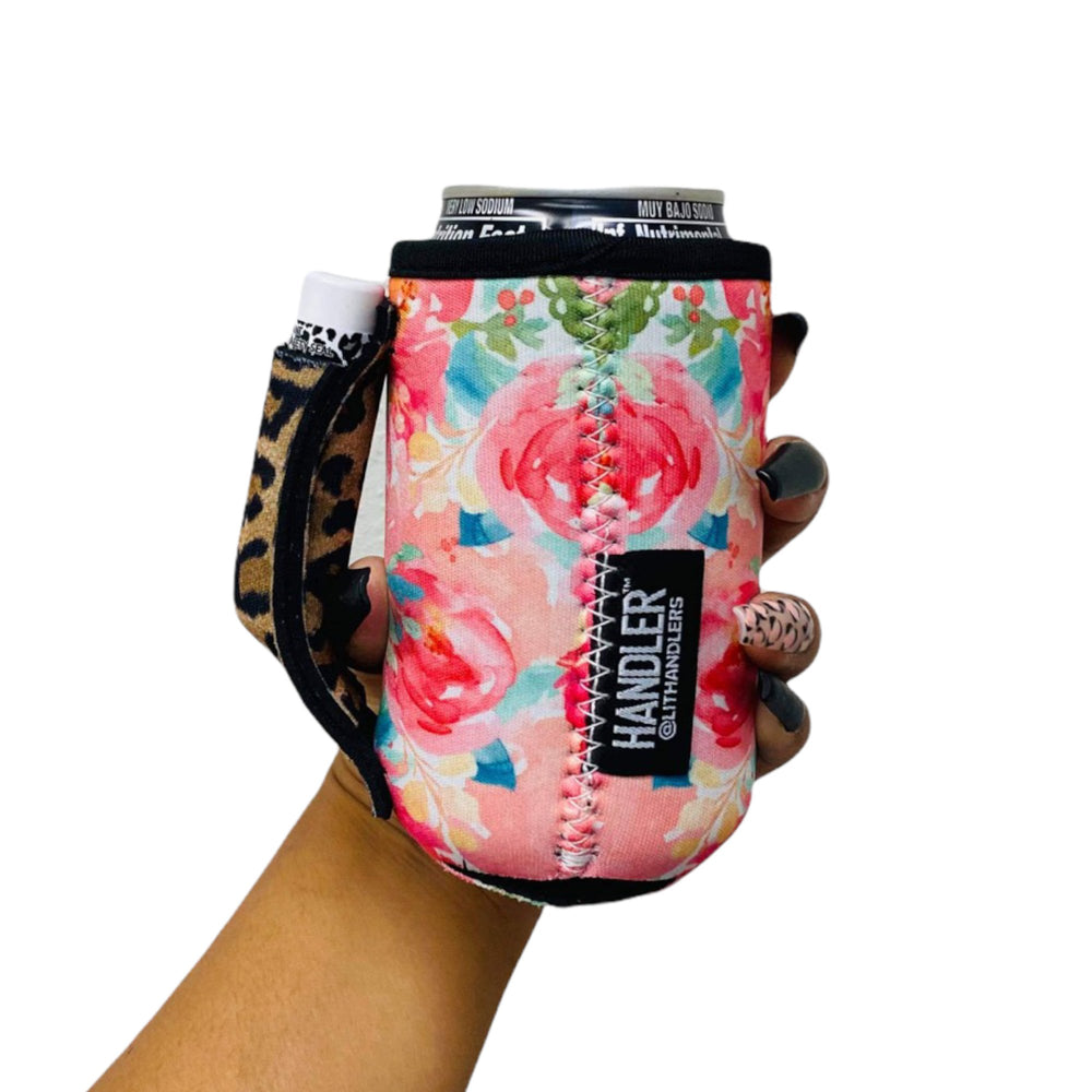 Summer Blooms w/ Leopard 12oz Regular Can Handler™ - Drink Handlers