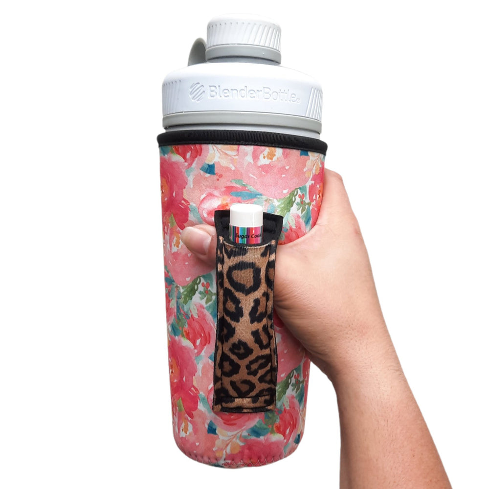 Summer Blooms w/ Leopard 30oz Tumbler Handler™ - Drink Handlers