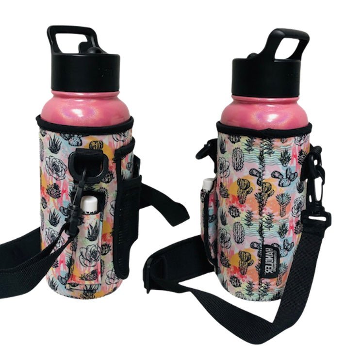 Leak-proof 40 oz Tumbler with Handle and Carrier Bag, Spill-proof Insulated  Water Bottle Cup with Sport Straw Lid and Padded Hand Strap, Neoprene