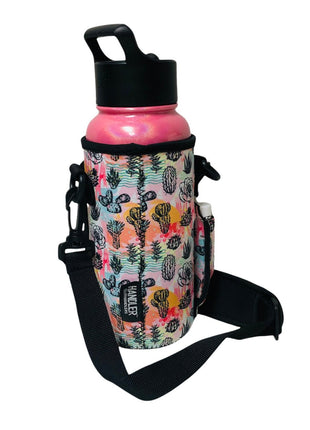 Summer Cactus 30-40oz Tumbler Handler™ With Carrying Strap - Drink Handlers