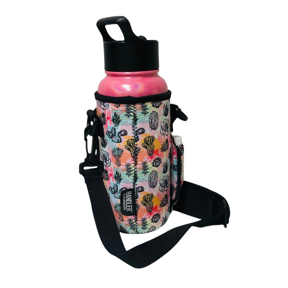 Summer Cactus 30-40oz Tumbler Handler™ With Carrying Strap - Drink Handlers