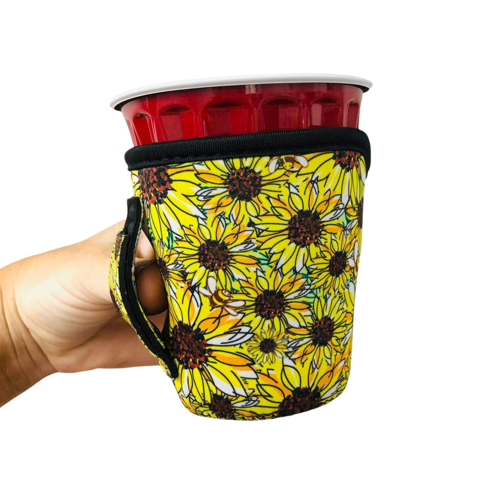 Sunflower & Bees 12oz Wine Tumbler Handler - Drink Handlers