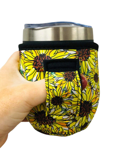 Sunflower & Bees 12oz Wine Tumbler Handler - Drink Handlers