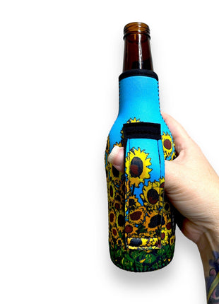 Sunflowers 40oz Tumbler With Handle Sleeve - Drink Handlers
